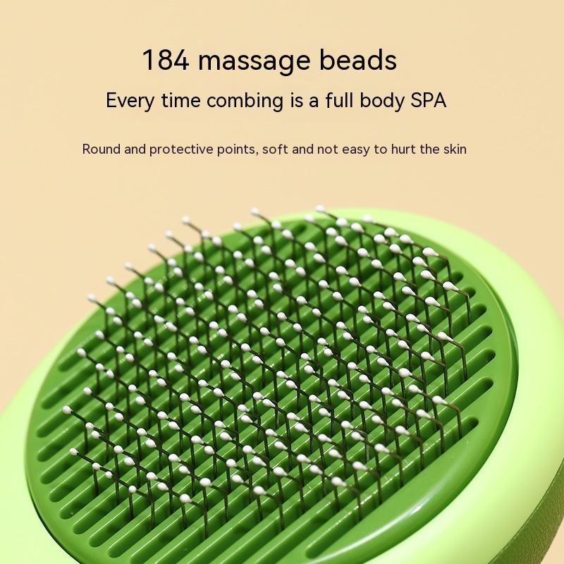 Fellbürste 2-in-1 mit Massagefunktion