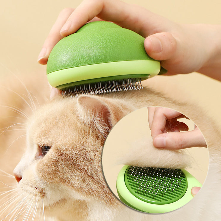 Fellbürste 2-in-1 mit Massagefunktion
