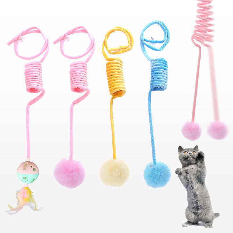 Interaktives Katzen-Spielzeug mit Feder