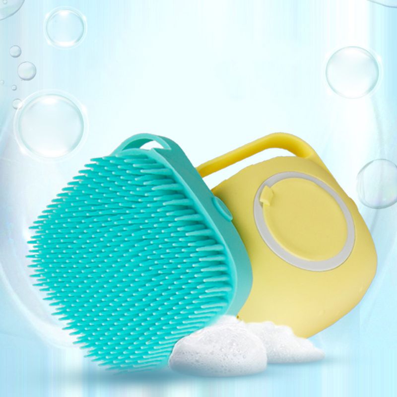 2-in-1 Silikon Badebürste für Haustiere